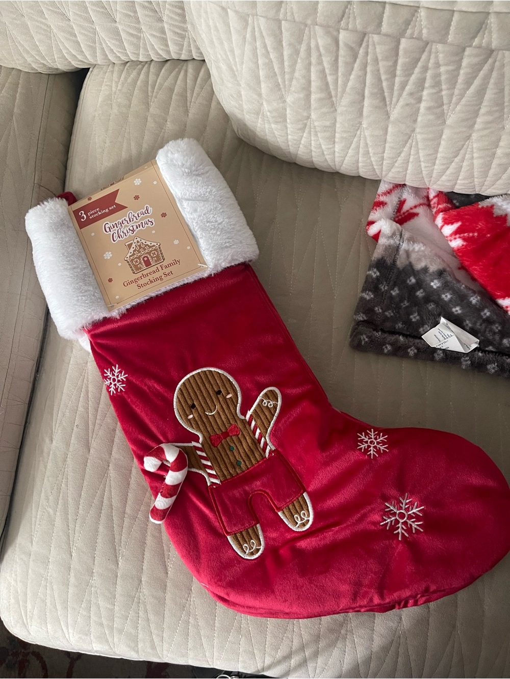 Gingerbread Family Christmas Stockings